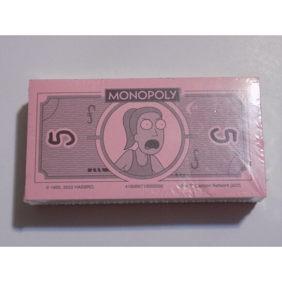 Hasbro Other - Monopoly Rick and Morty Edition Game Set of Flurbo Money (New) Sealed